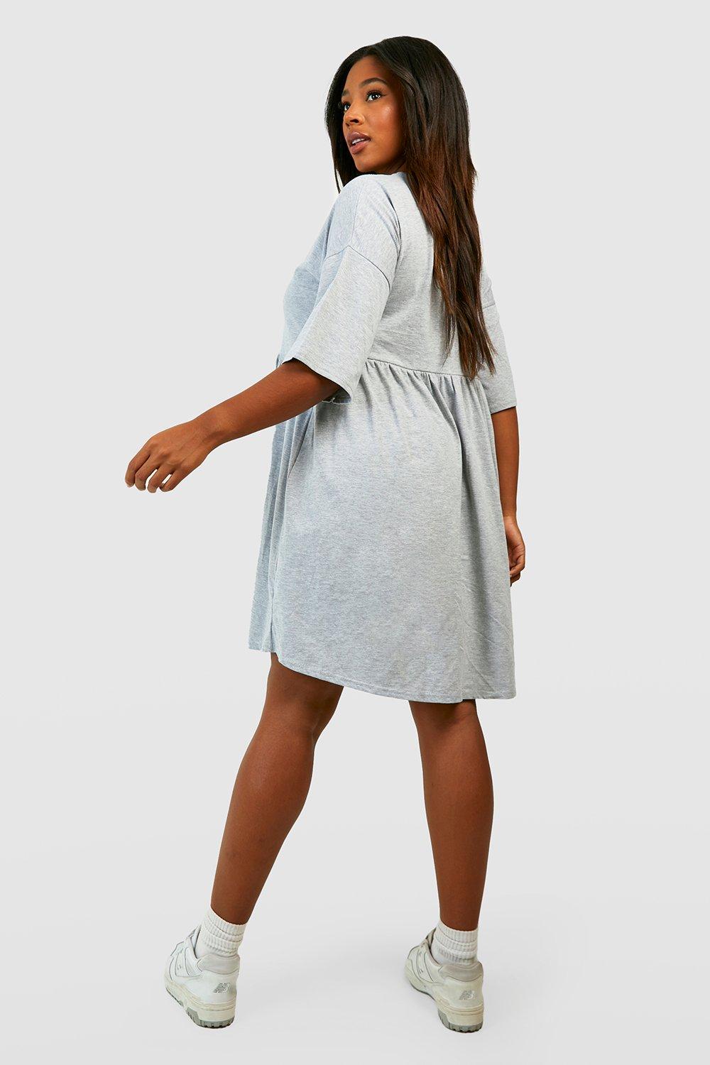 Grey hot sale loose dress